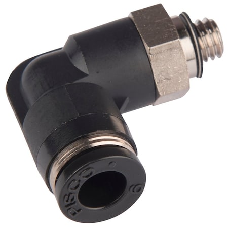 Fipa 90 Degrees elbow screw coupling, Da: 6 mm, M6-male 30.105